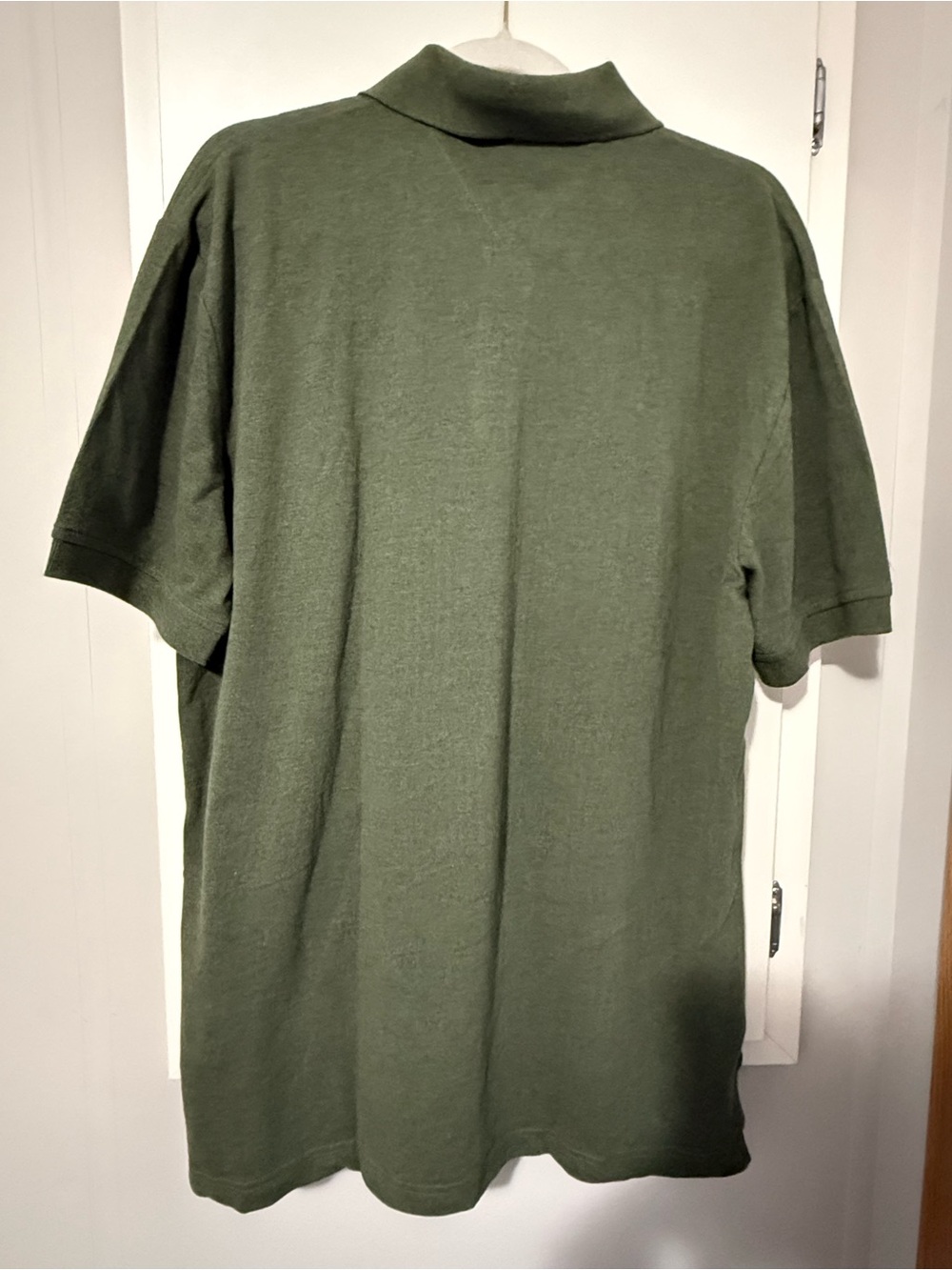 116. Tommy Hilfiger Pique Men’s Olive Green Polo Shirt Large - Picture 8 of 8